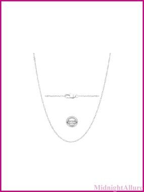 14K Gold Plated Silver Chain Necklace for Women Pendant Charm 18 Inch